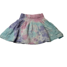 Load image into Gallery viewer, Girls Ghanda, tie dyed crinkle cotton skirt, elasticated, L: 28cm, GUC, size 5-6,  