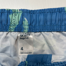 Load image into Gallery viewer, Boys Anko, lightweight board shorts, elasticated, GUC, size 4,  