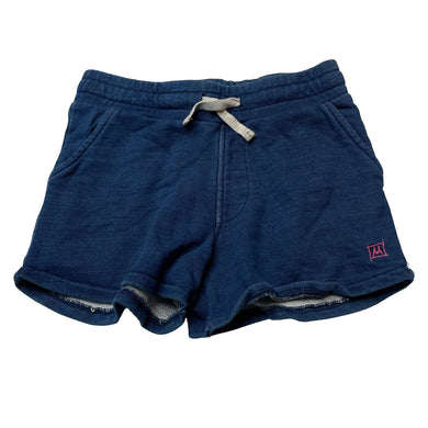 Girls Munster, blue knit denim shorts, elasticated, FUC, size 7,  