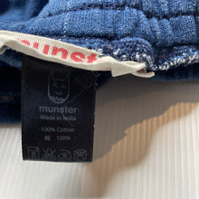 Load image into Gallery viewer, Girls Munster, blue knit denim shorts, elasticated, FUC, size 7,  