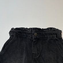 Load image into Gallery viewer, Girls Cotton On, dark denim shorts, elasticated, GUC, size 3,  