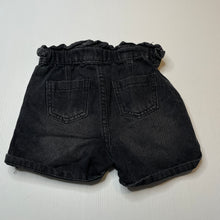 Load image into Gallery viewer, Girls Cotton On, dark denim shorts, elasticated, GUC, size 3,  
