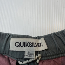 Load image into Gallery viewer, Boys Quiksilver, stretch cotton shorts, elasticated, wash fade, FUC, size 7,  
