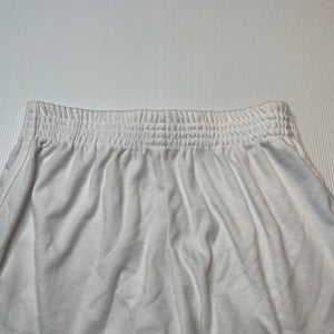 Girls PINK PINK, white lightweight soft feel shorts, elasticated, no size, W: 31cm across unstretched, EUC, size 12,  