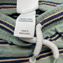 Load image into Gallery viewer, Boys KID, striped organic cotton shorts, elasticated, GUC, size 3,  