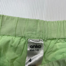 Load image into Gallery viewer, Girls Anko, embroidered lightweight cotton shorts, elasticated, EUC, size 4,  