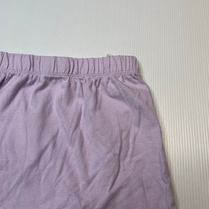 Girls H&M, lilac cotton pyjama shorts, elasticated, EUC, size 2,  