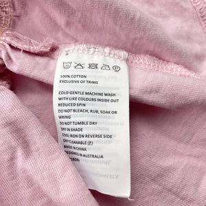 Girls Bardot Junior, pink cotton casual summer dress, FUC, size 4, L: 54cm
