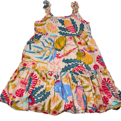 Girls B&L, Ellie Whittaker viscose Christmas dress, GUC, size 6, L: 62cm