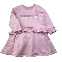 Load image into Gallery viewer, Girls Country Road, embroidered fleece lined sweater dress, mark back right cuff, FUC, size 3, L: 50cm