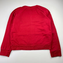 Load image into Gallery viewer, Boys United Colors of Benetton, red cotton sweater / jumper, no size, armpit to ampit: 42cm, armpit to cuff: 42cm, FUC, size 8-9,  