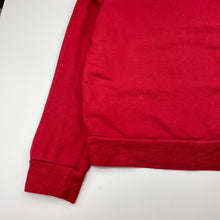 Load image into Gallery viewer, Boys United Colors of Benetton, red cotton sweater / jumper, no size, armpit to ampit: 42cm, armpit to cuff: 42cm, FUC, size 8-9,  
