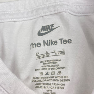 Girls Nike, lightweight sports / sctivewear top, marks on front, FUC, size 6-7,  