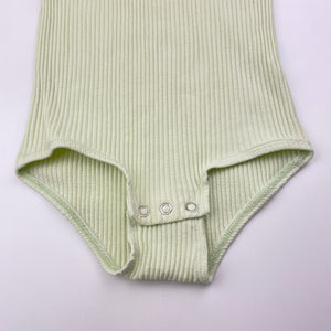 Girls Zara, ribbed short sleeve bodysuit, FUC, size 7,  