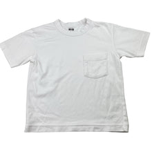 Load image into Gallery viewer, Boys Uniqlo, white tee / top, small marks on front, FUC, size 5-6,  
