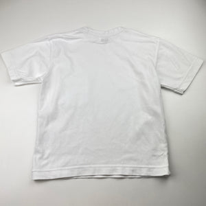Boys Uniqlo, white tee / top, small marks on front, FUC, size 5-6,  