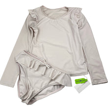 Load image into Gallery viewer, Girls Jamie Kay, long sleeve rashie / swim top + bottoms, NEW, size 10,  