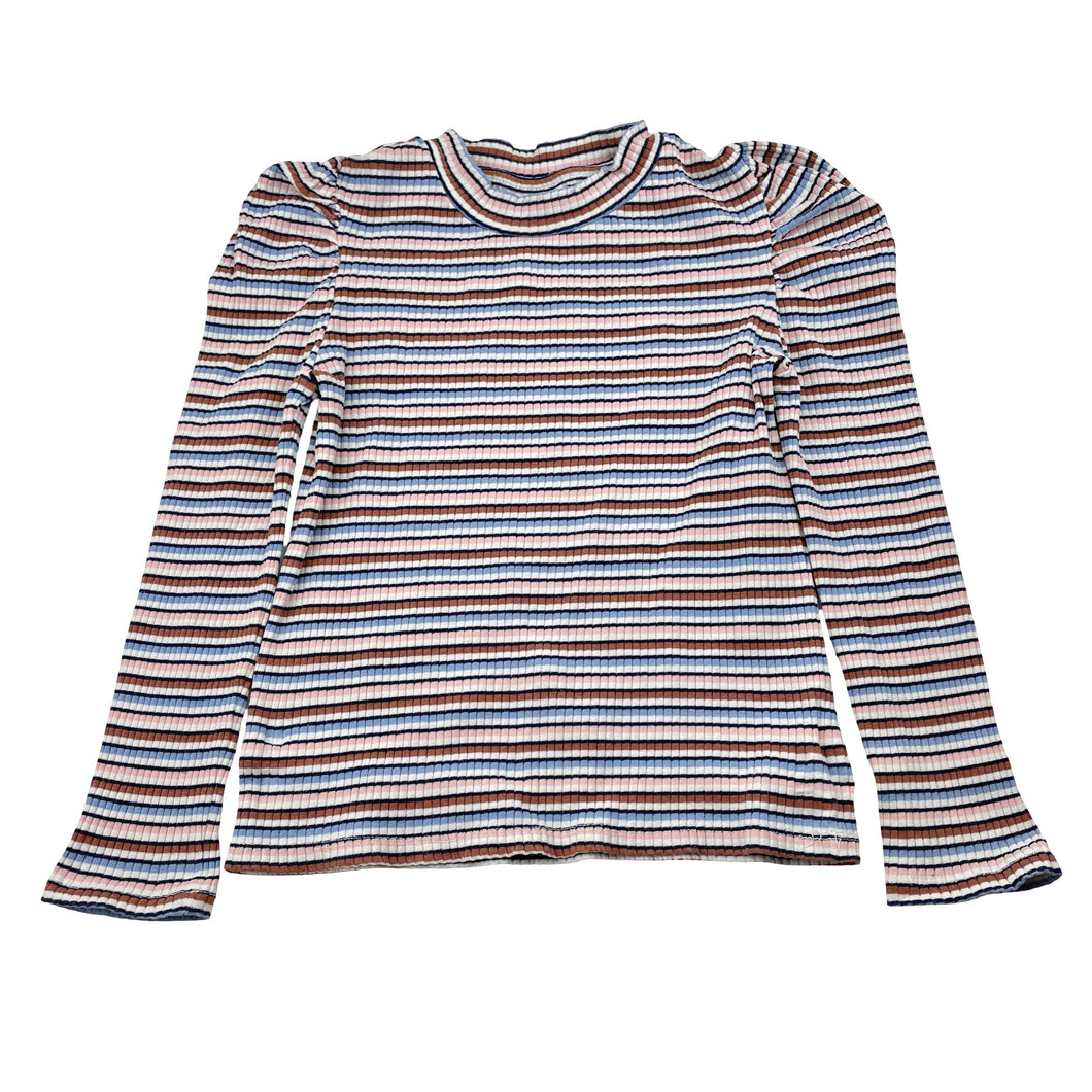 Girls Seed, striped ribbed long sleeve top, GUC, size 6,  