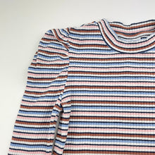 Load image into Gallery viewer, Girls Seed, striped ribbed long sleeve top, GUC, size 6,  