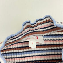 Load image into Gallery viewer, Girls Seed, striped ribbed long sleeve top, GUC, size 6,  