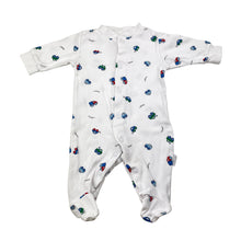 Load image into Gallery viewer, Boys KIDS GARDEN, cotton coverall / romper, cars, EUC, size 0000,  