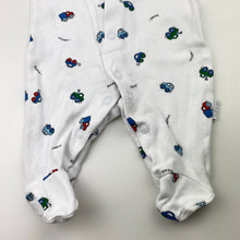 Load image into Gallery viewer, Boys KIDS GARDEN, cotton coverall / romper, cars, EUC, size 0000,  