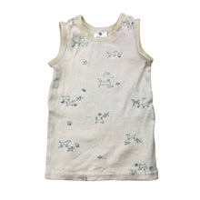 Load image into Gallery viewer, Unisex Target, organic cotton singlet top, dogs, GUC, size 000,  