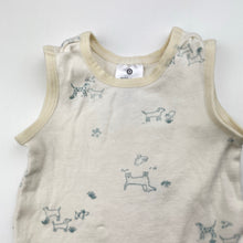 Load image into Gallery viewer, Unisex Target, organic cotton singlet top, dogs, GUC, size 000,  