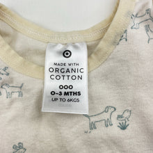 Load image into Gallery viewer, Unisex Target, organic cotton singlet top, dogs, GUC, size 000,  