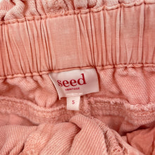 Load image into Gallery viewer, Girls Seed, pink denim skirt, elasticated, L: 26cm, GUC, size 5,  