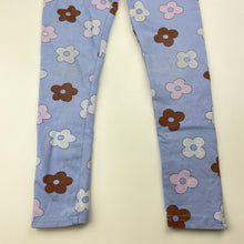 Load image into Gallery viewer, Girls Seed, floral stretchy leggings, marks on knees, Inside leg: 45cm, FUC, size 5,  