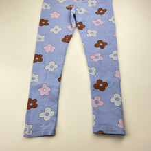 Load image into Gallery viewer, Girls Seed, floral stretchy leggings, marks on knees, Inside leg: 45cm, FUC, size 5,  