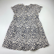 Load image into Gallery viewer, Girls Cotton On, animal print cotton casual dress, FUC, size 5, L: 56cm