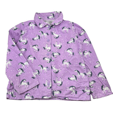 Girls Anko, flannel cotton pyjama top, unicorns, FUC, size 6,  