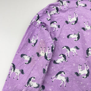 Girls Anko, flannel cotton pyjama top, unicorns, FUC, size 6,  