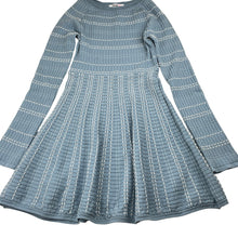 Load image into Gallery viewer, Girls Pavement, ribbed knit viscose blend long sleeve dress, GUC, size 10, L: 68cm