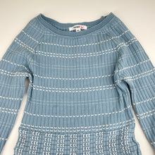 Load image into Gallery viewer, Girls Pavement, ribbed knit viscose blend long sleeve dress, GUC, size 10, L: 68cm