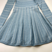 Load image into Gallery viewer, Girls Pavement, ribbed knit viscose blend long sleeve dress, GUC, size 10, L: 68cm