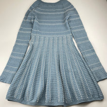 Load image into Gallery viewer, Girls Pavement, ribbed knit viscose blend long sleeve dress, GUC, size 10, L: 68cm