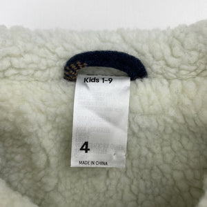 Boys Anko, thick fleece lined shirt / jacket, EUC, size 4,  