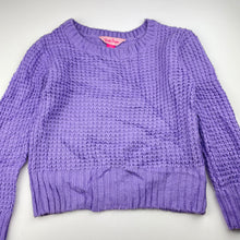 Load image into Gallery viewer, Girls Pink Sugar, purple knit sweater / jumper, GUC, size 8,  