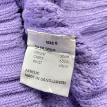 Load image into Gallery viewer, Girls Pink Sugar, purple knit sweater / jumper, GUC, size 8,  