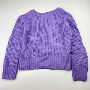Girls Pink Sugar, purple knit sweater / jumper, GUC, size 8,  