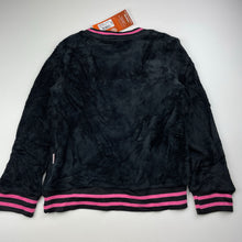 Load image into Gallery viewer, Girls Emoji, soft fleece sweater / jumper, sequins, NEW, size 8,  