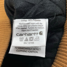 Load image into Gallery viewer, Boys Carhartt, wadded cotton canvas hooded jacket / coat, EUC, size 4,  