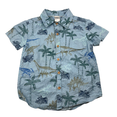 Boys Anko, cotton short sleeve shirt, dinosaurs, GUC, size 3,  