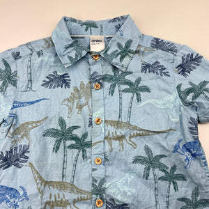 Boys Anko, cotton short sleeve shirt, dinosaurs, GUC, size 3,  