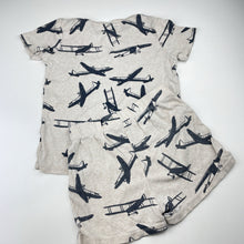 Load image into Gallery viewer, Boys Seed, cotton pyjama top &amp; shorts, planes, FUC, size 5,  