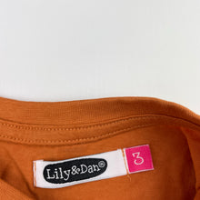 Load image into Gallery viewer, Boys Lily &amp; Dan, orange cotton tee / top, EUC, size 3,  