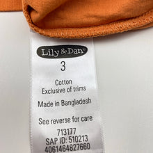 Load image into Gallery viewer, Boys Lily &amp; Dan, orange cotton tee / top, EUC, size 3,  